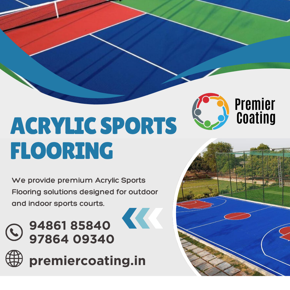 Acrylic Sports Flooring In Coimbatore