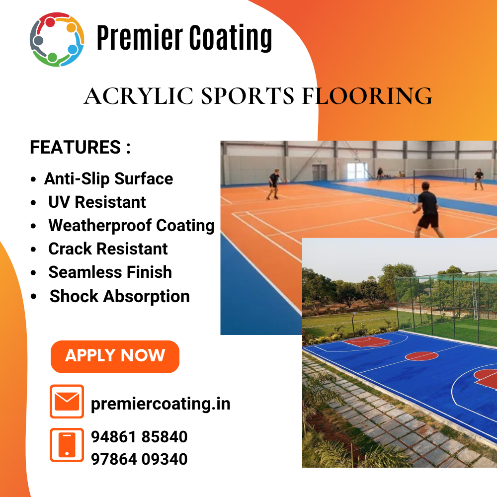 Acrylic Sports Flooring Services In Coimbatore